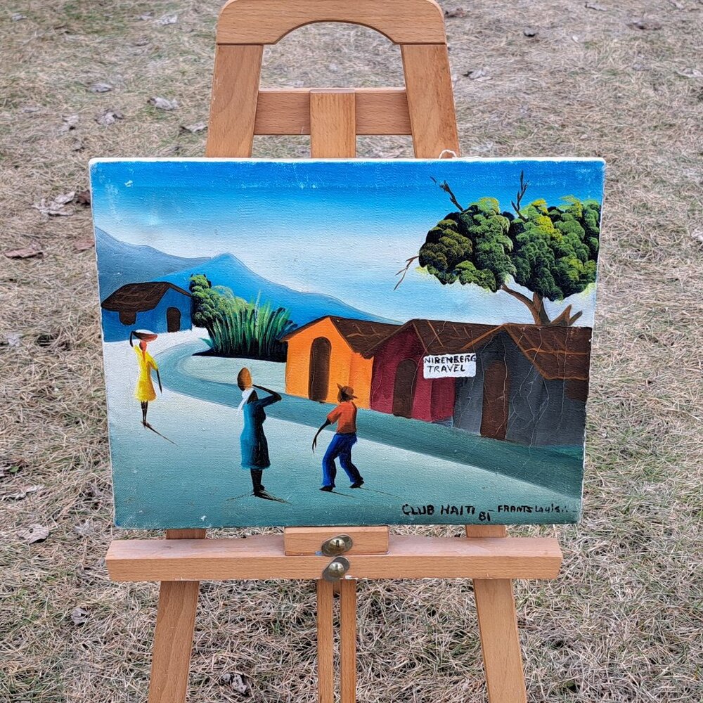 Painting Club Haiti By Frantz Louisii Haitian Art